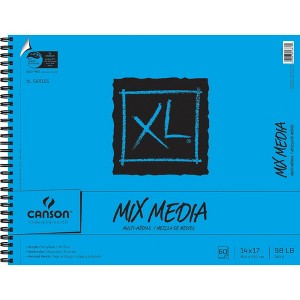 Canson XL Mixed Media Paper Pad, 98 lb, 14 x 17 Inches, 60 Sheets - 1 of 1