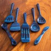 Baltique 7pc Malta Kitchen Utensil Set: Wood Cooking Tools, Hand Wash, Blue, Adult Use, Includes Measuring Spoons - 2 of 4