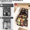 2-Pack Bundle: Slide-Out Storage Drawers - Durable carbon steel pull-out organizers for kitchen & bathroom. - 4 of 4