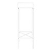 Monarch Specialties Accent Table, Side, End, Narrow, Small, 2 Tier, Living Room, Bedroom, White Laminate, White Metal, Contemporary, Modern - 4 of 4