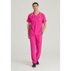Barco One Men's Velocity 2-Pocket Ribbed V-Neck Scrub Top - 2 of 4