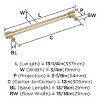 Amerock Faircrest Appliance Pull for Large Panels and Oversized Cabinets - 4 of 4