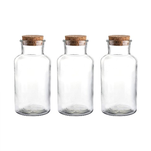 Whole Housewares 9 Ounce Glass Favor Jar With Corks : Target