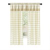 Kate Aurora Modern Country Farmhouse 3 Piece Buffalo Check Plaid Window Curtains & Valance Set - 2 of 4