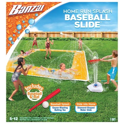 Banzai 14&#39; x 14&#39; Homerun Splash Baseball Slide