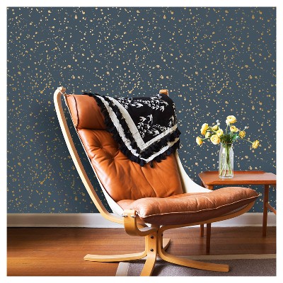 Celestial Peel &#38; Stick Wallpaper Navy/Gold - Opalhouse&#8482;_4