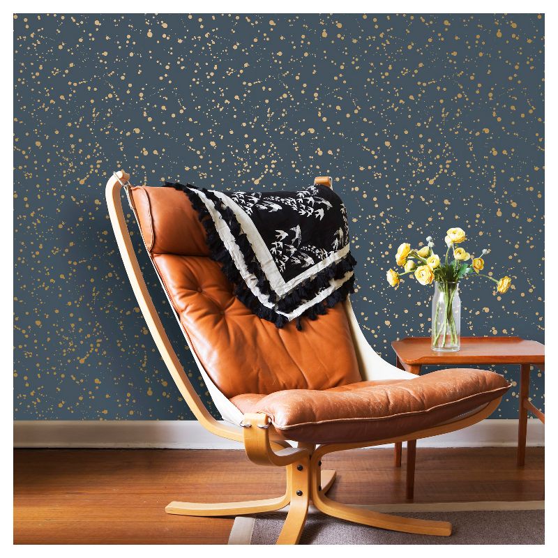 Celestial Peel &#38; Stick Wallpaper Navy/Gold - Opalhouse&#8482;, 6 of 15