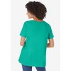Woman Within Plus Size Perfect Short-Sleeve Keyhole Tee - 3 of 4