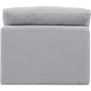 Meridian Furniture,Indulge Linen Textured Fabric Armless Chair - 3 of 4