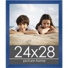 PosterPalooza | Classic Modern Blue Picture Frame - UV Acrylic, Foam Board Backing, Hanging Hardware - 2 of 4