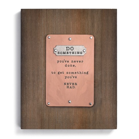 Demdaco Do Something Wall Art 10 X 8 Brown Target