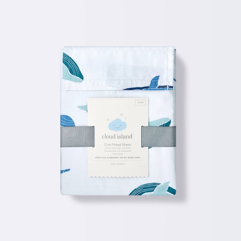 Fitted Crib Sheet Sleepy Tides - Cloud Island&#8482;, 6 of 7