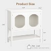 Sideboard Buffet Kitchen Storage Cabinet Wood Coffee Bar Cabinet with Storage Shelf Liquor Accent Cabinet for Living Room Dining Room Hallway - 2 of 4