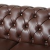 NicBex 78.75 Inch Morden 3-Seater PU Sofa with Pull-Tab Back and Wood Legs for Living Room,Office,Apartment - image 4 of 4