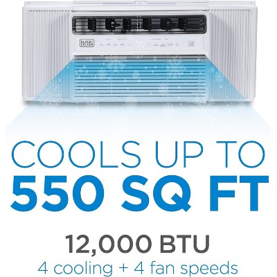 White 12,000 BTU Inverter Window Air Conditioner with Remote Control