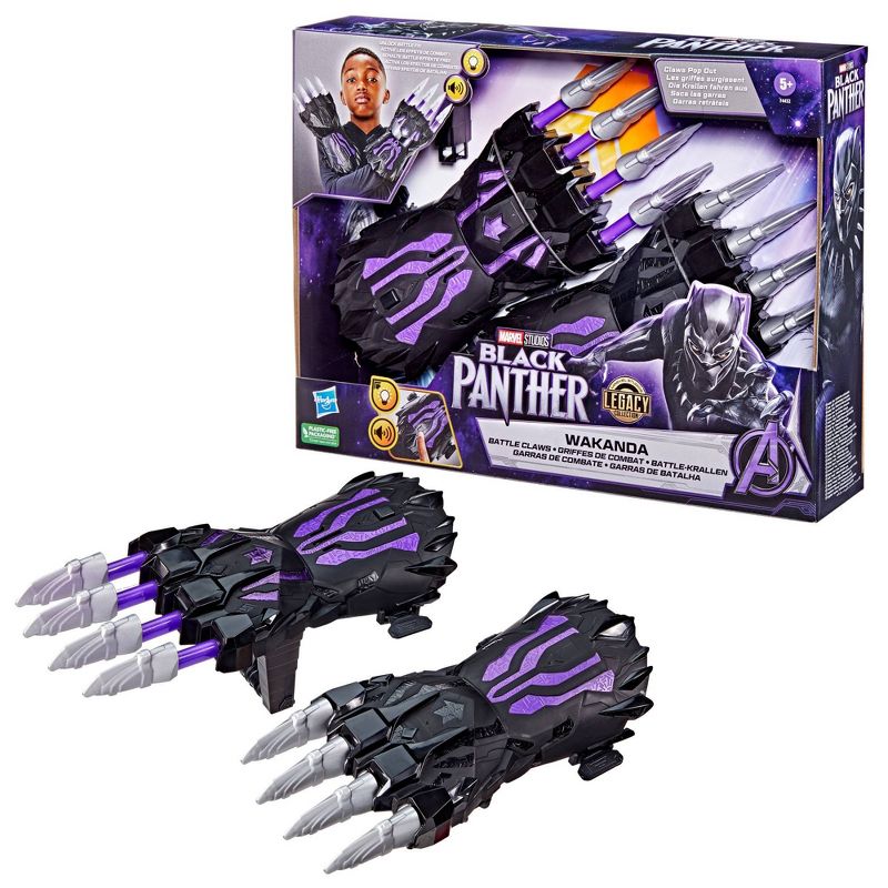 Marvel Studios&#39; Black Panther Legacy Wakanda FX Battle Claws Light-Up Role Play Toy, 4 of 6