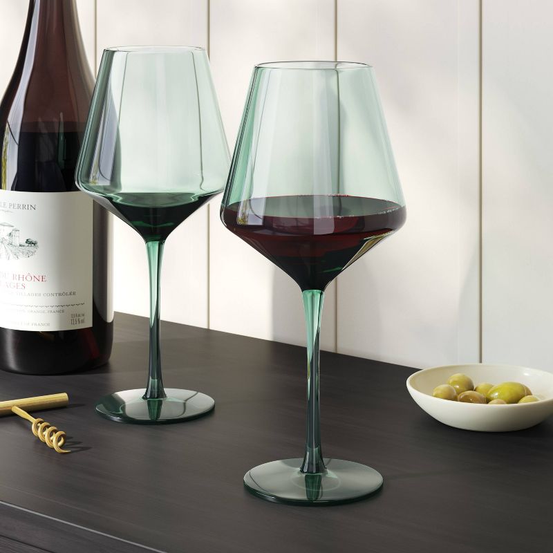 19.6oz Stemmed Wine Glass - Threshold™, 3 of 5