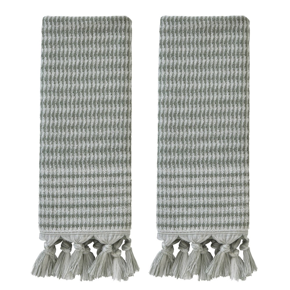 Photos - Towel 2pc Longborough Hand  Set Sage - SKL Home