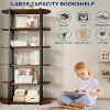 6 Tiers Book Shelf, Home Office Bookshelf Storage Organizer, Vintage Industrial Style Bookcase, Free Standing Storage Shelving Unit - 3 of 4