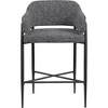 Meridian Furniture,Dame Fabric Upholstered Counter Stool, Set of 2 - 4 of 4