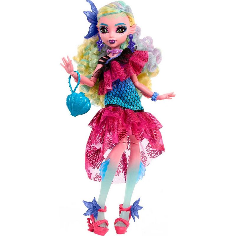 Monster High Lagoona Blue Fashion Doll in Monster Ball Party Dress with Accessories, 5 of 9