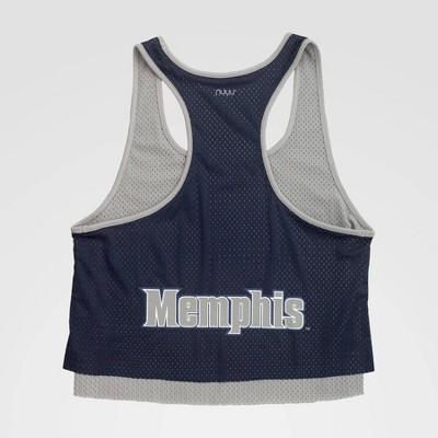 NCAA Memphis Tigers Double Mesh Layer Tank Top - Blue S