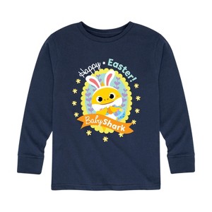 Boys' - Baby Shark - Easter Sharks Long Sleeve Graphic T-Shirt - 1 of 4