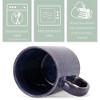 Elanze Designs Reactive 17 ounce Ceramic Straight Body Mugs Set of 4, Midnight Purple - 3 of 4