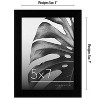 Americanflat 5x7 Picture Frame with Polished Plexiglass - Set of 6 - Signature Collection - Picture Frames with Engineered Wood - Black - 2 of 4
