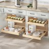 LOVMOR Pull Out Cabinet Organizer 10.5" W x 21" D, Soft Close Slide Out Drawer Storage for Kitchen, Pull-Out Organizer Storage for Base Cabinet - 2 of 4
