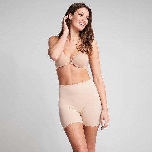 ASSETS by SPANX Women's Flawless Finish High-Waist Shaping Thong - Beige 1X