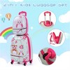 BEAFUP 2 PCS Kids Luggage Set, 12" Backpack and 16" Spinner Case with 4 Universal Wheels, Suitcase for Boys Girls with Animal Patterns - 4 of 4