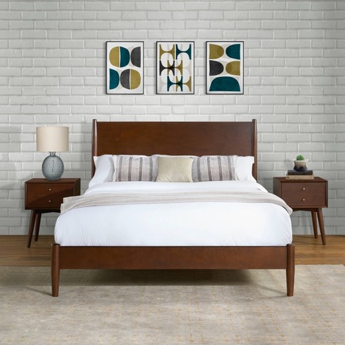 Landon Full Queen Bedset Mahogany Crosley Target