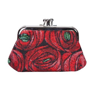Signare USA Rennie Mackintosh Rose And Teardrop Frame Purse for Coins - 1 of 3