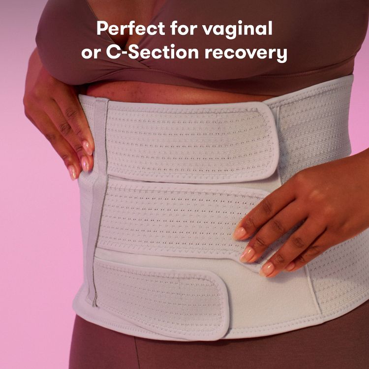 Frida Mom Postpartum Abdominal Support Binder: Spandex, Front Hook and Loop Fastener, Back Elastic, Under Belly, 3 of 6