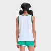 Girls' Hello Kitty Spirit Tank Top - White/Teal Green - 2 of 3