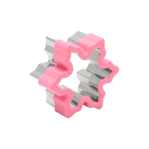 Unique Bargains Biscuit Cutter Medium Snowflake Cookie Cutter Hand Washable Stainless Steel Plastic 2.8"x3.2"1.6" 1Pcs - 1 of 4