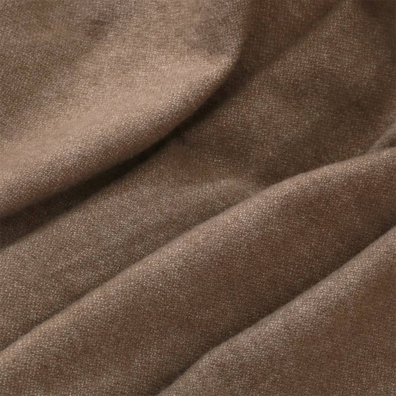 50&#34;x70&#34; Berkshire Two Tone Wool Cashmere Mosaic Throw Blanket Brown - Berkshire Blanket Home &#38; Co., 3 of 4