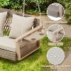 EROMMY Patio Hanging Swing Bench Chair with Cushions - 4 of 4