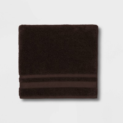 Performance Bath Towel Dark Brown - Threshold™