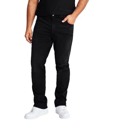 MVP Collections Men's Big and Tall Straight Fit Jeans - Black