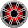 Kicker - Four OEM Replacement White LED 6" 390 Watt 2-Way Marine/Boat Car Audio Coaxial Speakers KM6LC - 4 of 4
