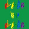 Adult Design By Humans Love Is Love Sign Language Pride By ToruSanogawa T-Shirt - 2 of 2