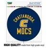 University of Tennessee at Chattanooga Mocs Automotive Car Window Locker Circle Bumper Sticker - 3 of 4