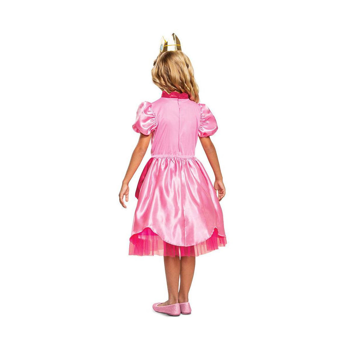 Nintendo Super Mario Princess Peach Kids' Halloween Costume Dress with Headpiece - thumbnail 2
