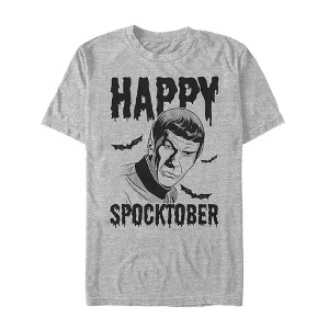 Men's Star Trek Halloween Happy Spocktober T-Shirt - 1 of 4