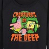 Women's - SpongeBob SquarePants - Creatures Of The Deep Lightweight French Terry Wide Neck Long Sleeve Shirt - 2 of 4