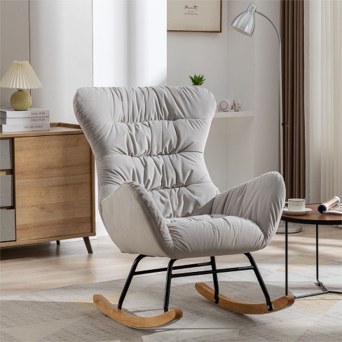 Target grey rocking discount chair