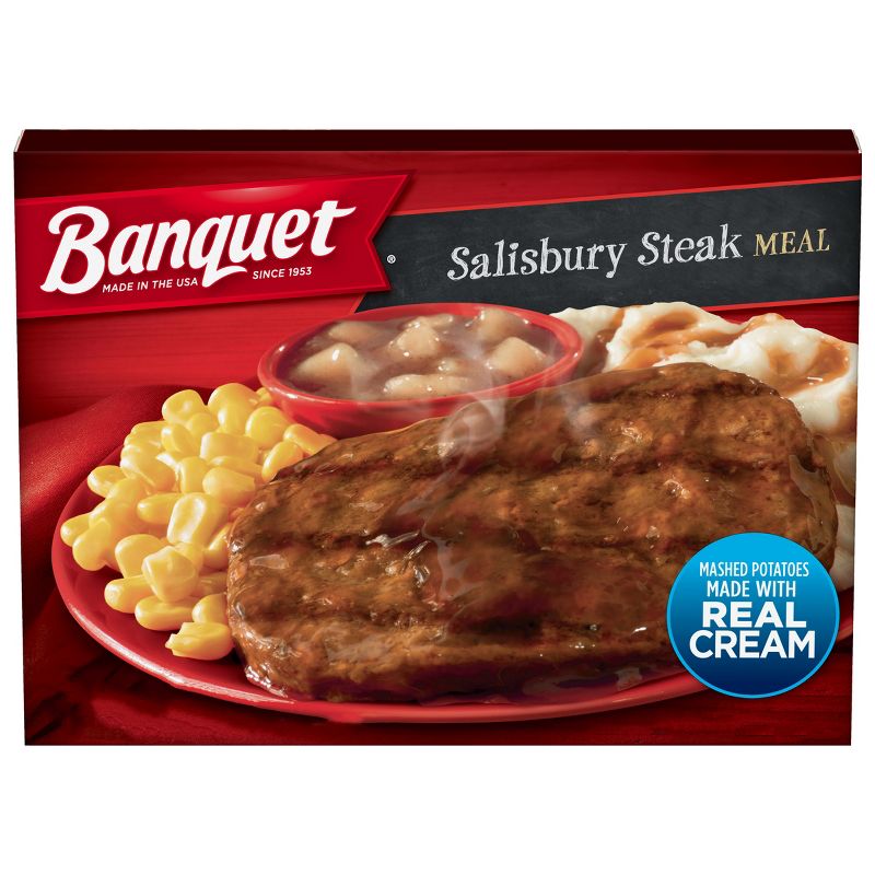 Banquet Frozen Salisbury Steak Meal - 11.88oz, 1 of 4