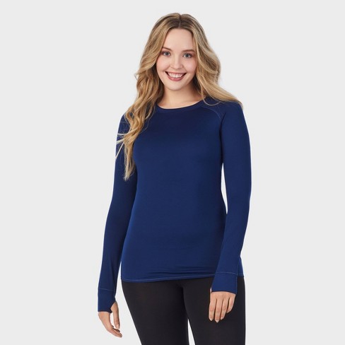 Warm Essentials By Cuddl Duds Women's Active Long Sleeve Crewneck